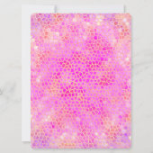 Rosa Dinosaurier Hide Happy Birthday! Karte (Rückseite)