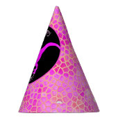 Rosa Dinosaurier Hide Happy Birthday! Partyhütchen (Rechts)