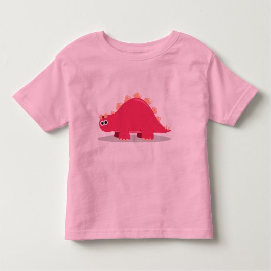 Rosa Dinosaurier Kleinkind T-shirt (Vorderseite)