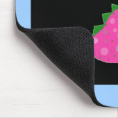 Rosa Dinosaurier mit Ballons Mousepad (Ecke)