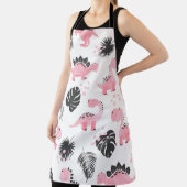 Rosa Dinosaurier: Niedliches Kindermuster. Schürze (InSitu)