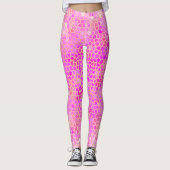 Rosa Dinosaurier verborgen Leggings (Vorderseite)