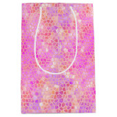 Rosa Dinosaurier verborgen Mittlere Geschenktüte (Vorderseite)