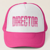 Rosa Direktor Truckerkappe (Vorderseite)
