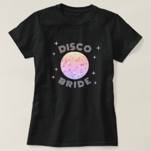 Rosa Disco Ball 70er Bachelorette Disco T-Shirt