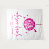 Rosa Disco Ball Disco Bridge Brautparty Wandteppich (Vorderseite (Horizontal))