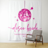 Rosa Disco Ball Disco Bridge Brautparty Wandteppich (Beispiel)
