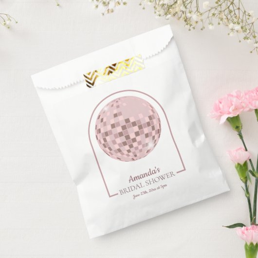 Rosa Disco Boogie Brautparty Geschenktütchen