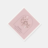 Rosa Disco Boogie Brautparty Serviette (Ecke)