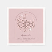 Rosa Disco Boogie Kinderdusche Serviette (Vorderseite)