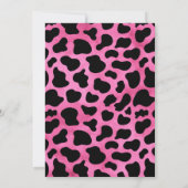 Rosa Disco Cowgirl Geburtstagsfeier Einladung (Rückseite)