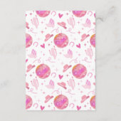 Rosa Disco Cowgirl Rodeo Be my Flower Girl Begleitkarte (Rückseite)