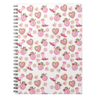 Rosa Disco-Cowgirl-Spiralblock Notizblock