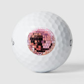 Rosa Disco-Kugel Golfball (Vorderseite)