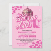 Rosa Disco Locarno on Ice Frische Pasta machen Rod Einladung (Vorderseite)