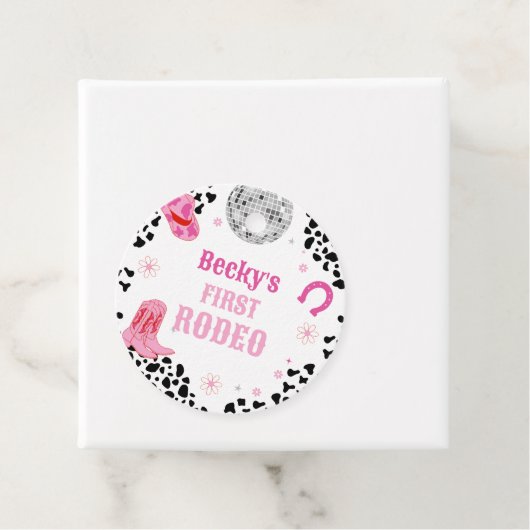 Rosa Disco Rodeo Wild West Girl Geschenkanhänger (Beispiel)