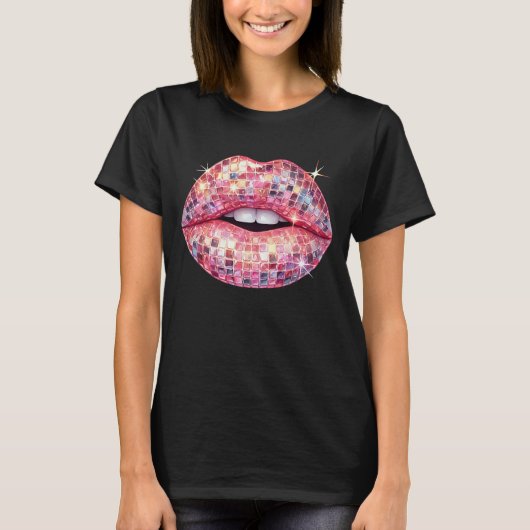 Rosa Disco T-Shirt (Vorderseite)
