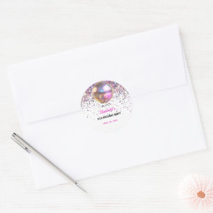 Rosa Disco-Trend in meiner Double-Digits-Ära Gebur Runder Aufkleber