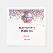 Rosa Disco-Trend in meiner Double-Digits-Ära Gebur Serviette (Vorderseite)
