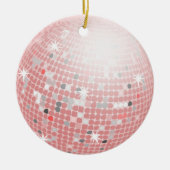 rosa Discoballverzierung Keramik Ornament (Vorne)