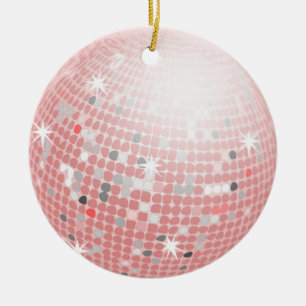 rosa Discoballverzierung Keramik Ornament