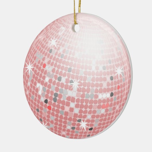 rosa Discoballverzierung Keramik Ornament (Links)
