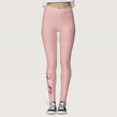 Rosa Diskothek Leggings (Vorderseite)