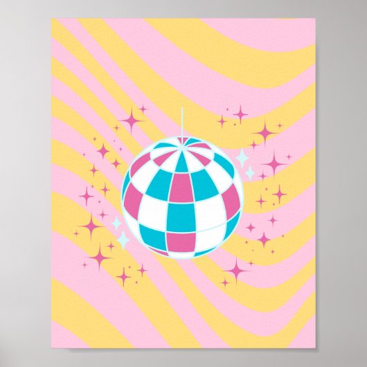 Rosa Diskothek, Party Art, Preppy, Preppy Style Poster (Vorne)