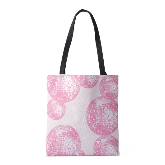 Rosa Diskotheken und weiße Steine, Girly Retro Tasche