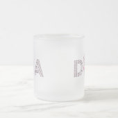 Rosa Diva Mattglastasse (Mittel)