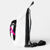 Rosa Diva schwarz-weiß Crossbody Bag (Rechts)