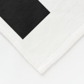 Rosa Diva Schwarz-Weiß Fleecedecke (Ecke)