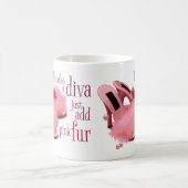 Rosa Divapelzpantoffel Kaffeetasse (Mittel)