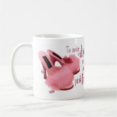 Rosa Divapelzpantoffel Kaffeetasse (Links)
