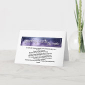 Rosa Dogenknochen *Woof* Leere Grußkarte 3 Karte (Rückseite)