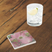 Rosa Dogwood Blossom Steinuntersetzer