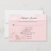 Rosa Dogwood blüht florale UAWG RSVP Karte (Vorderseite)