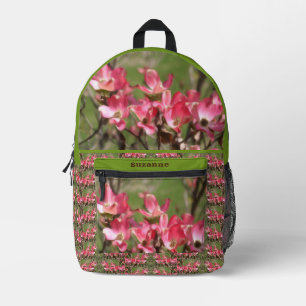 Rosa Dogwood-Blume blüht Bedruckter Rucksack