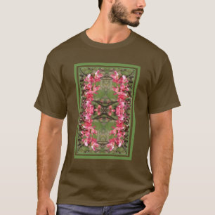 Rosa Dogwood-Blume Blüten Malerei Abstrakt T-Shirt