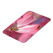 Rosa Dogwood-Blume Magnet (Linke Seite)