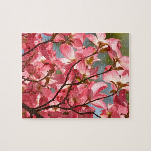 Rosa Dogwood-Blume Puzzle (Horizontal)