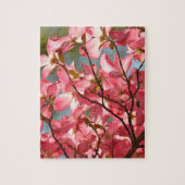 Rosa Dogwood-Blume Puzzle (Vertikal)