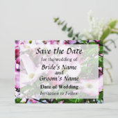 Rosa Dogwood-Blüten Save the Date (Stehend Vorderseite)