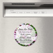 Rosa Dogwood-Blüten Save the Date Magnet (In Situ (Geschirrspüler))