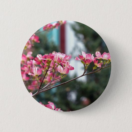 Rosa Dogwood Button (Vorderseite)