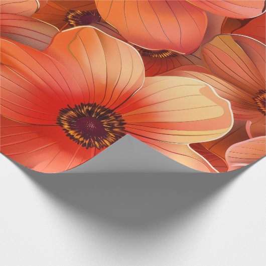 Rosa Dogwood Geschenkpapier (Ecke)