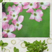 Rosa Dogwood Kaskade Küchenhandtücher Geschirrtuch (Gefaltet)