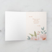 Rosa Dogwood-Muttertagskarte Karte (Innenseite)