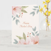 Rosa Dogwood-Muttertagskarte Karte (Gelbe Blume)