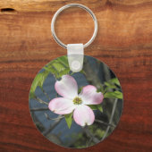 Rosa Dogwood Schlüsselanhänger (Vorderseite)